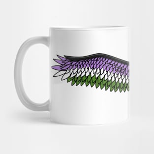 Fly With Pride, Raven Series - Genderqueer Mug